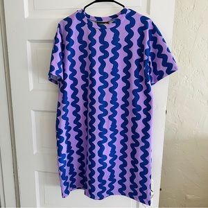 Nooworks Squiggle Print Tee Dress